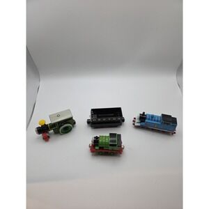 Thomas & Friends Lot Of 4 Trains, George, Hector & Percy Plastic,Wood & Die-Cast